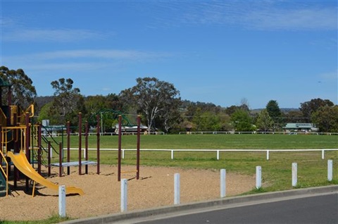 play equipment near grassed area